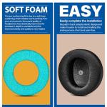 TRANSTEK Replacement Earpads Compatible with Audeze Maxwell Headphones, Maxwell Replacement Ear Cushion, Thickness and Noise Isolation Foam (Breathable Mesh)