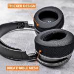 TRANSTEK Replacement Earpads Compatible with Audeze Maxwell Headphones, Maxwell Replacement Ear Cushion, Thickness and Noise Isolation Foam (Breathable Mesh)