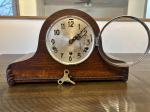 Junghans HAC Dual Chime Tambour Mantel Clock Westminster Whittington 8 Rods