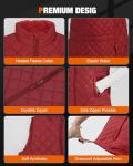 TRISTEAFF Heated Vest With Battery Pack Included, Slim Fit Lightweight Quilted Warming Heating Vests For Women, Rechargeable Electric Down Puffer Gilet Womens Jacket For Winter, Cycling
