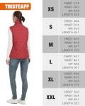 TRISTEAFF Heated Vest With Battery Pack Included, Slim Fit Lightweight Quilted Warming Heating Vests For Women, Rechargeable Electric Down Puffer Gilet Womens Jacket For Winter, Cycling