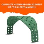 WC HeadbandZ Maxwell V2 – Upgraded Wide Silicone Headband Compatible with Audeze Maxwell, Made by Wicked Cushions | Wider Weight-Distributing Design, Softer Flexible Silicone | Emerald Tide