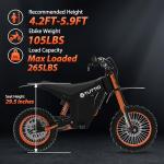 Tuttio Soleil01 Electric-Dirt-Bike for Teens Adults, 14"/12" Fat Tire 2000W Electric-Motorcycle with 48V 21AH Battery Ebike 37MPH Hydraulic Brakes Mountain Off-Road EBike Fit Age 13+