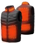 Puffer Classic Heated Vest for Men Women, 3 Heating Levels 12 Heating Zones, USB Electric Heated Vest for Outdoor Motorcycle Camping Fishing Skiing Cycling Hunting Hiking Golf (Not Included Battery)