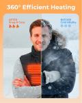 Puffer Classic Heated Vest for Men Women, 3 Heating Levels 12 Heating Zones, USB Electric Heated Vest for Outdoor Motorcycle Camping Fishing Skiing Cycling Hunting Hiking Golf (Not Included Battery)