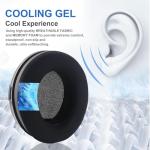 Penrose Cooling Gel Ear Pad Cushions Compatible with Audeze Penrose/Penrose X/Mobius/HyperX Cloud Orbit S Headphones Softer Memory Foam Earpads Head Band Ear Cups Cover