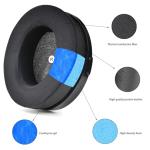 Buziba Cooling Gel Earpads Replacement Ear Pads Headband Cover for Audeze Penrose/Penrose X/Mobius Headphones Earpads Cushions Ice Earmuffs Headstrap Pad Repair Part for HyperX Cloud Orbit S Headset