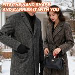 Hfshimlux Heated Gloves for Women-2200mAh 3 Levels Temperature Control 6 Hours Heating Thin Electric Heated Warm Gloves Suitable for Daily Warmth Keeping Cycling Chores in Winter(Black, M-L)