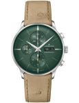 Junghans Meister Chrono English Date 40.7mm Green Dial Watch 27/4222.03