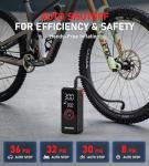 Tire Inflator Portable Air Compressor,150PSI Faster Inflation Cordless Tire Air Pump with Digital Gauge,Auto Shut-Off,LED Light,Electric Air Pump for Car Tires,SUV, Motorcycle, Bike, Balls