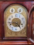 Vintage Junghans Westminster Chime Mantel Clock Germany Brass Dial Pendulum