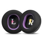 Jomwag Magic Ice Gel Replacement Earpads for AUDEZE Maxwell - Comfortable Black/Purple Ear Pads