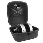 Geekria Shield Case for Large-Sized Over-Ear Headphones, Replacement Hard Shell Travel Carrying Bag with Cable Storage, Compatible with HiFiMAN HE 6se, HE 1000 Headsets (Dark Grey)