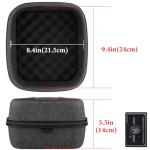 Geekria Shield Case for Large-Sized Over-Ear Headphones, Replacement Hard Shell Travel Carrying Bag with Cable Storage, Compatible with HiFiMAN HE 6se, HE 1000 Headsets (Dark Grey)