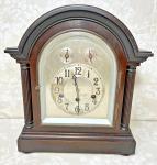Ant Junghans Bracket Clock Westminster Chimes Elegant & Large Wood Case Runs