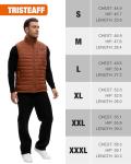 TRISTEAFF Heated Vest, Lightweight Warming Quilted Vests For Men, Rechargeable Mens Heating Jacket With Battery Pack Included, Electric Down Puffer Gilet For Winter, Cycling