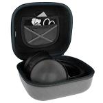 Geekria Shield Headphones Case for Large-Sized Over-Ear Headphones, Replacement Hard Shell Travel Carrying Bag, Compatible with Sony MDR-Z1R, Denon AH-D9200 (Microfiber Grey)