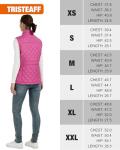 TRISTEAFF Heated Vest, Slim Fit Lightweight Warming Quilted Vests For Women, Rechargeable Womens Heating Jacket With Battery Pack Included, Electric Down Puffer Gilet For Winter, Cycling