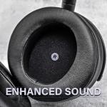 TRANSTEK Replacement Earpads Compatible with Audeze Maxwell Headphones, Maxwell Replacement Ear Cushion, Thickness and Noise Isolation Foam (Comfort Leather)