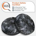 Geekria 2 Pairs Flex Fabric Headphones Ear Covers - Product Safety Certified - Washable & Stretchable Earcup Protectors for Over-Ear Headsets, Sweat Pads for Gym, Gaming (Size M/MC Stone)