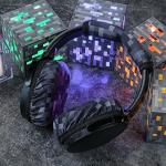 Geekria 2 Pairs Flex Fabric Headphones Ear Covers - Product Safety Certified - Washable & Stretchable Earcup Protectors for Over-Ear Headsets, Sweat Pads for Gym, Gaming (Size M/MC Stone)