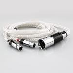 Tirstrup 4 Pin XLR Balanced Male Cable Pure Silver Headphone Cable Cord Headsets Cable Compatible with Hifiman Audeze LCD-2, LCD-3, LCD-4, LCD-X, LCD-XC (200CM, White)