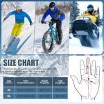 Heated Gloves for Men Women, Rechargeable Full & Half Hands Electric Gloves Heated Fingerless Touchscreen Gloves Heated Winter Hand Warmer for Work Cycling Skiing Outdoor Snow (Large)
