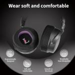 Jomwag Replacement Earpads for AUDEZE Maxwell - Breathable Mesh Black/Purple