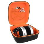 Geekria Shield Headphones Case Compatible with HiFiMAN Shangri-LA jr, Deva-Pro, DEVA, Sundara-C, Sundara, Arya, Ananda, Replacement Hard Shell Travel Carrying Bag with Cable Storage (Black)