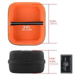 Geekria Shield Headphones Case Compatible with HiFiMAN Shangri-LA jr, Deva-Pro, DEVA, Sundara-C, Sundara, Arya, Ananda, Replacement Hard Shell Travel Carrying Bag with Cable Storage (Black)