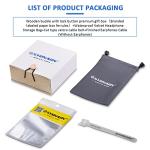 SYRNARN 0.78mm 2-Pin 4.4mm Balanced Cable, 7N high Conductivity Copper, 6N Silver Coated OCC, 4.4mm with 2PIN, Compatible with Audeze iSINE10, iSINE20, 64 Audio U12t, U18t, Hi-Res Audio, Tangle-Free