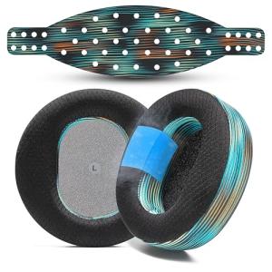 WC Mod Kit Maxwell V2 – Cooling Gel Earpads + Extra Wide Silicone Headband Compatible with Audeze Maxwell Xbox & PS5 by Wicked Cushions | Freeze Cooling & Enhanced Comfort | The Simulation