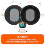 WC Mod Kit Maxwell V2 – Cooling Gel Earpads + Extra Wide Silicone Headband Compatible with Audeze Maxwell Xbox & PS5 by Wicked Cushions | Freeze Cooling & Enhanced Comfort | The Simulation