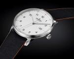 Junghans Watch Form A Automatic Matt Silver Dial Black Leather Strap 027/4731.00