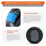 WC Mod Kit Maxwell V2 – Cooling Gel Earpads + Extra Wide Silicone Headband Compatible with Audeze Maxwell Xbox & PS5 by Wicked Cushions | Freeze Cooling & Enhanced Comfort | 90's Black