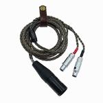 4pin XLR 7n OCC Copper Silver Plated Cord Audio Cable HiFi Replacement Mini XLR for audeze LCD 3 LCD-2 lcd2 LCD-4 LCD-X LCD-XC etc. Headphones Balanced Male Upgrade Cable Compatible