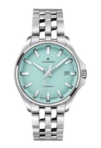 Junghans Meister S Automatic 36mm Green Dial Steel Watch 27/4581.44