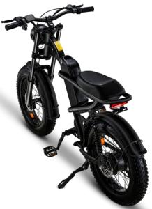 Riding'times 1500W Moped Style Electric Bike, 6-Layer Full Suspension Ebike, Max 28MPH & 37-150 Miles Electric Motorcycle, 750WH/1500WH Removable Battery, 20" Fat Tire Dirt Bike All Terrain