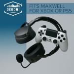 Dekoni Audio Ear Pads for Audeze Maxwell Wireless Gaming Headset, Memory Foam Headphone Earpads for Maxwell Audeze Headphones, Midnight Protein Leather