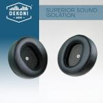 Dekoni Audio Ear Pads for Audeze Maxwell Wireless Gaming Headset, Memory Foam Headphone Earpads for Maxwell Audeze Headphones, Midnight Protein Leather