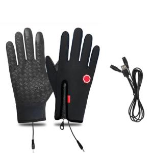 Hygosport Gloves, Hygosport Unisex Rechargeable Heated Electric Touchscreen Gloves, Waterproof Heated Ski Glovess, for Winter Outdoor Work Camping Cycling Skiing (Large,#F)