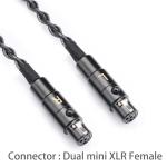 FAAEAL Audio Upgrade Cable 8 Core Single Crystal Silver Plated Cord HiFi Replacement Mini 4pin XLR Compatible with Audeze LCD-3 LCD-4 LCD-X LCD-XC for Musician Audiophile 4.4mm 4.9ft