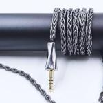 FAAEAL Audio Upgrade Cable 8 Core Single Crystal Silver Plated Cord HiFi Replacement Mini 4pin XLR Compatible with Audeze LCD-3 LCD-4 LCD-X LCD-XC for Musician Audiophile 4.4mm 4.9ft