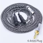 FAAEAL Audio Upgrade Cable 8 Core Single Crystal Silver Plated Cord HiFi Replacement Mini 4pin XLR Compatible with Audeze LCD-3 LCD-4 LCD-X LCD-XC for Musician Audiophile 4.4mm 4.9ft