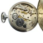 Antique 50mm Junghans 15 Jewel Mechanical Pocket Watch 47B/1 Chrome Running