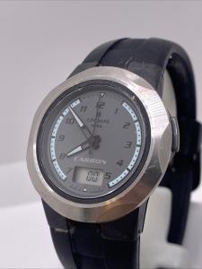 Vintage German JUNGHANS Mega Carbon Men's Radio Controlled Watch New Battery
