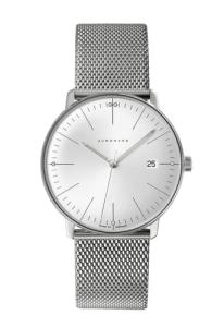 JUNGHANS Max Bill Quarzwerk Sapphire Crystal Milanaise Watch 041/4463.46