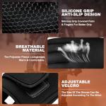 Heated Gloves for Men Women, Electric Heated Gloves with 3200mAh Rechargeable Battery, Lightweight Hand Warmers for Winter, Skiing, Motorcycle, Hunting, Cycling (Black, S)