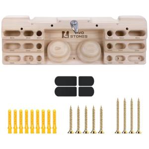 Wooden Hangboard Rock Climbing Pull Up Bar Set