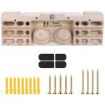 Wooden Hangboard Rock Climbing Pull Up Bar Set